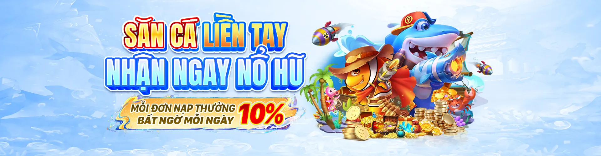 Hình ảnh game Long Vương Bắn Cá với rồng biển và kho báu dưới đại dương